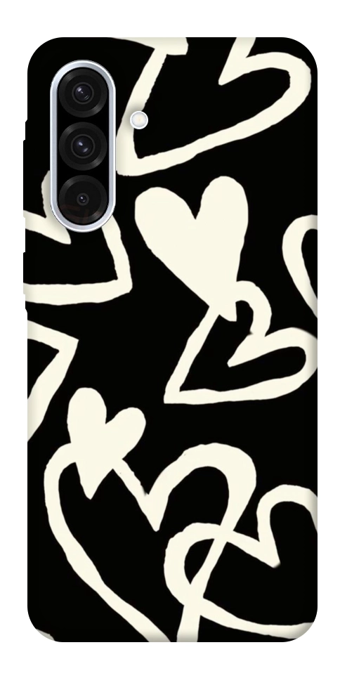 Чехол Black and white hearts для Galaxy A56 5G