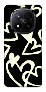 Чехол Black and white hearts для Xiaomi Redmi Note 14 Pro+ 5G