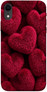 Чохол Fluffy hearts для iPhone XR