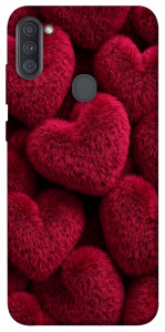 Чохол Fluffy hearts для Galaxy A11 (2020)
