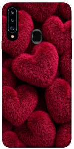 Чехол Fluffy hearts для Galaxy A20s (2019)