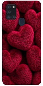 Чохол Fluffy hearts для Galaxy A21s (2020)