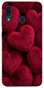 Чохол Fluffy hearts для Samsung Galaxy A30