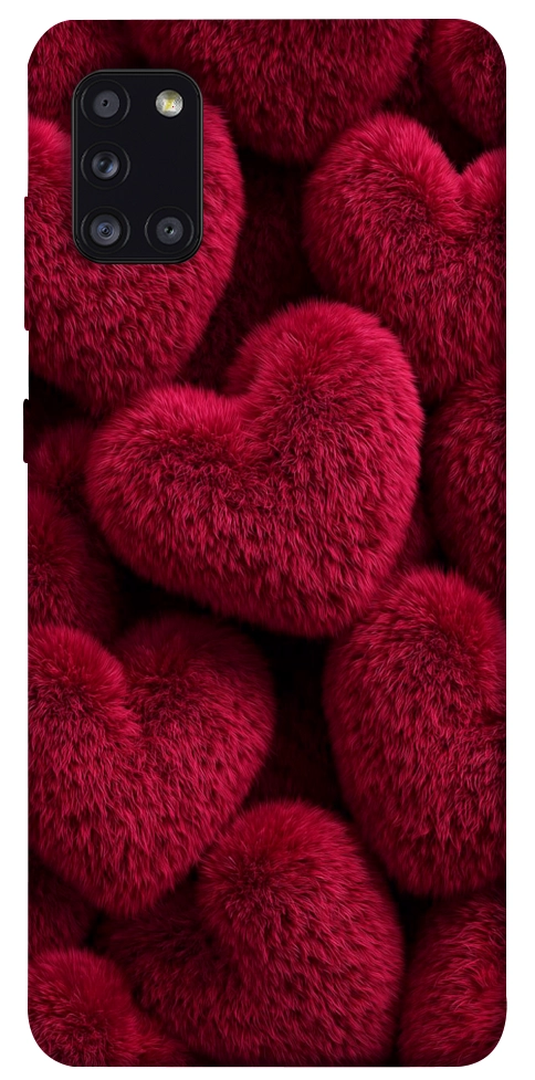 Чехол Fluffy hearts для Galaxy A31 (2020)