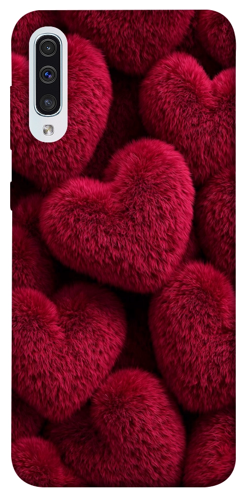 Чехол Fluffy hearts для Galaxy A50 (2019)