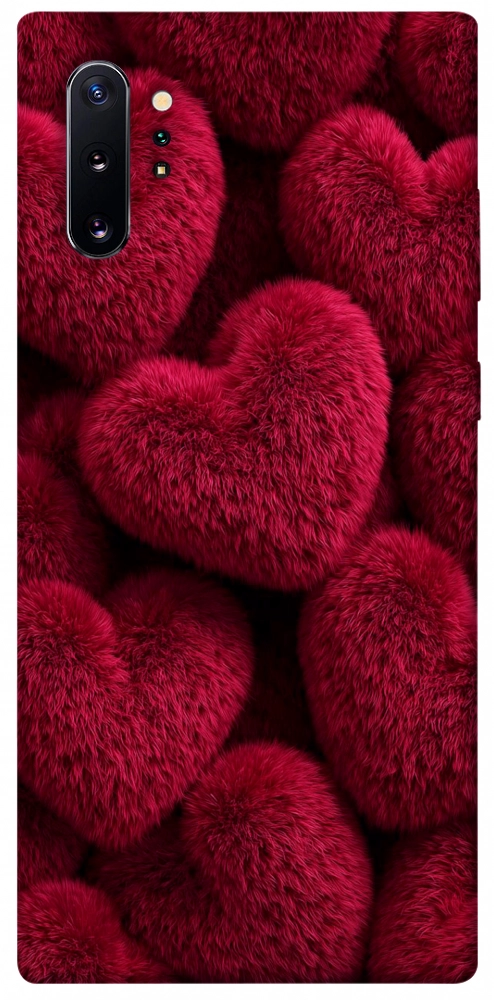 Чохол Fluffy hearts для Galaxy Note 10+ (2019)
