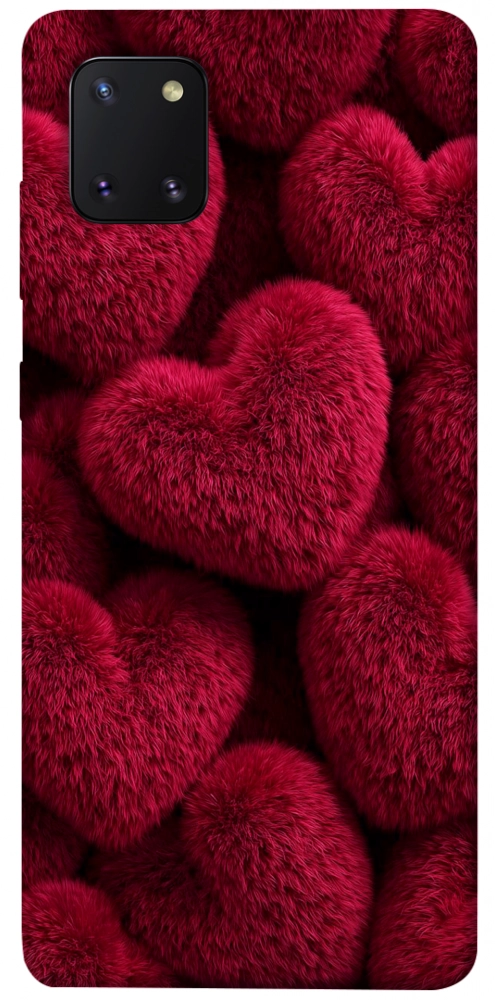 Чехол Fluffy hearts для Galaxy Note 10 Lite (2020)