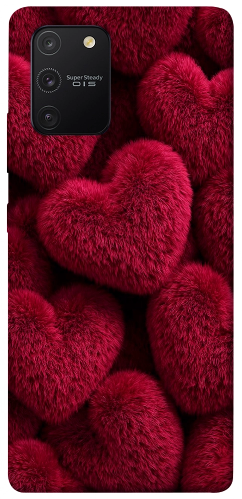 Чехол Fluffy hearts для Galaxy S10 Lite (2020)