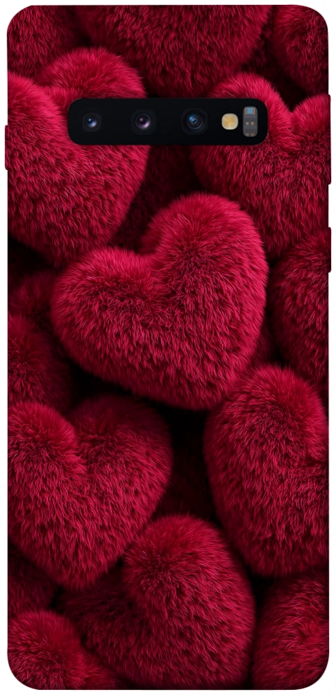 Чохол Fluffy hearts для Galaxy S10 (2019)