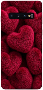 Чохол Fluffy hearts для Galaxy S10 (2019)