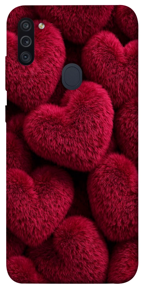 Чехол Fluffy hearts для Galaxy M11 (2020)