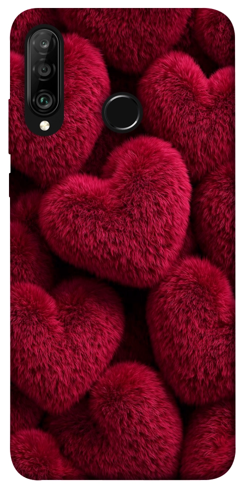 Чохол Fluffy hearts для Huawei P30 Lite