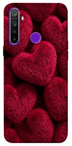 Чехол Fluffy hearts для Realme 5