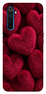 Чохол Fluffy hearts для Realme 6 Pro