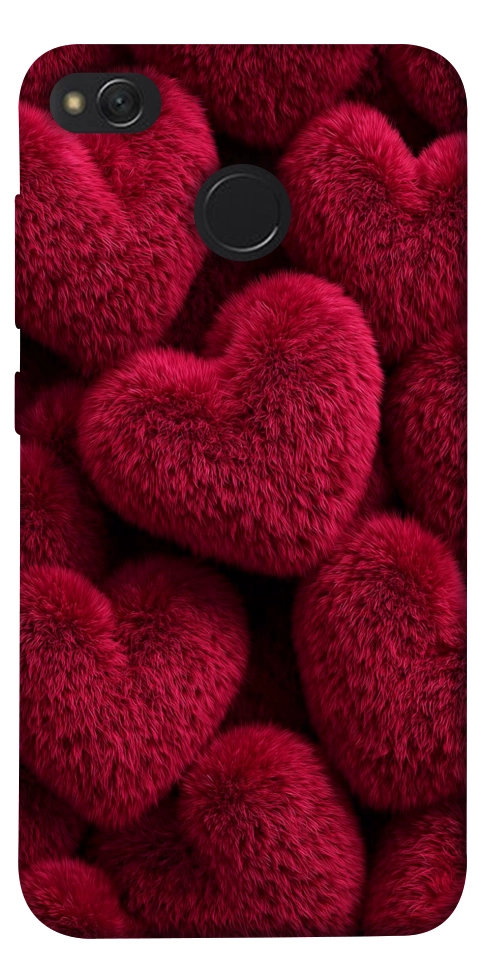 Чехол Fluffy hearts для Xiaomi Redmi 4X