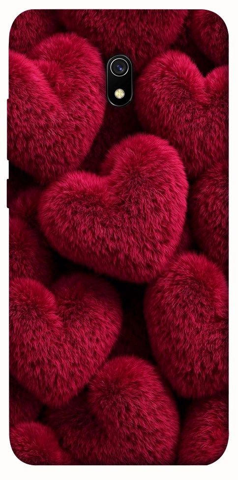 Чехол Fluffy hearts для Xiaomi Redmi 8a