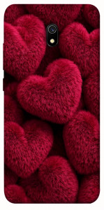 Чохол Fluffy hearts для Xiaomi Redmi 8a