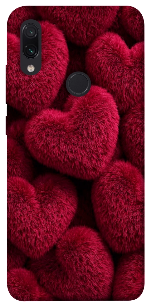 Чехол Fluffy hearts для Xiaomi Redmi Note 7