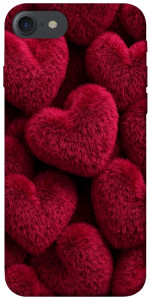 Чехол Fluffy hearts для iPhone 8 (4.7")