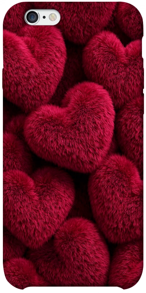 Чохол Fluffy hearts для iPhone 6S Plus