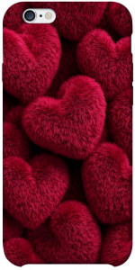 Чехол Fluffy hearts для iPhone 6s plus (5.5'')