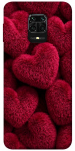 Чохол Fluffy hearts для Xiaomi Redmi Note 9 Pro