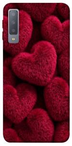 Чохол Fluffy hearts для Galaxy A7 (2018)