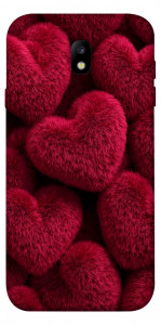 Чохол Fluffy hearts для Galaxy J7 (2017)