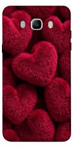 Чехол Fluffy hearts для Galaxy J5 (2016)