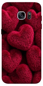 Чохол Fluffy hearts для Galaxy S7 Edge