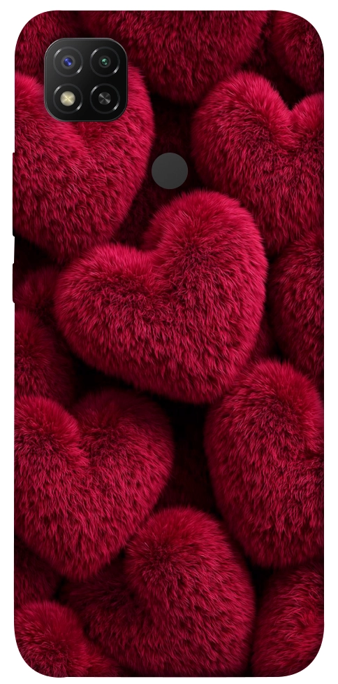 Чехол Fluffy hearts для Xiaomi Redmi 9C