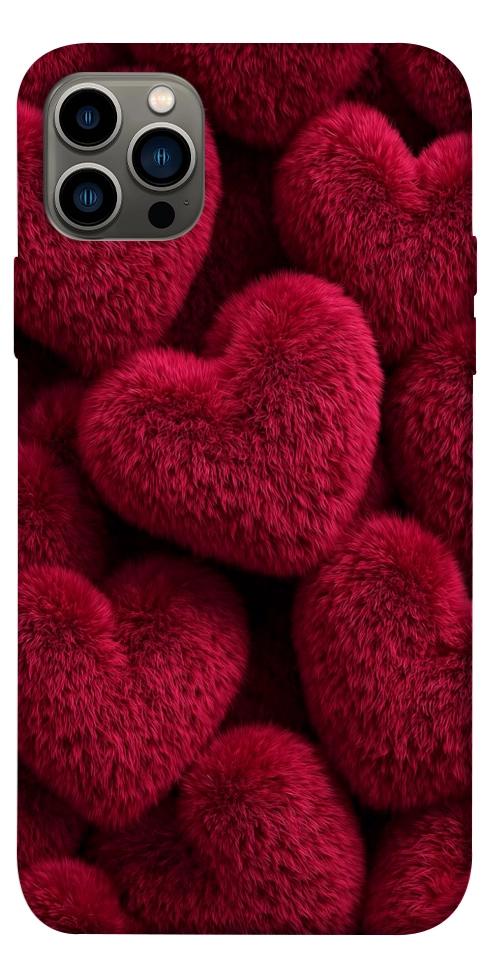 Чехол Fluffy hearts для iPhone 12 Pro