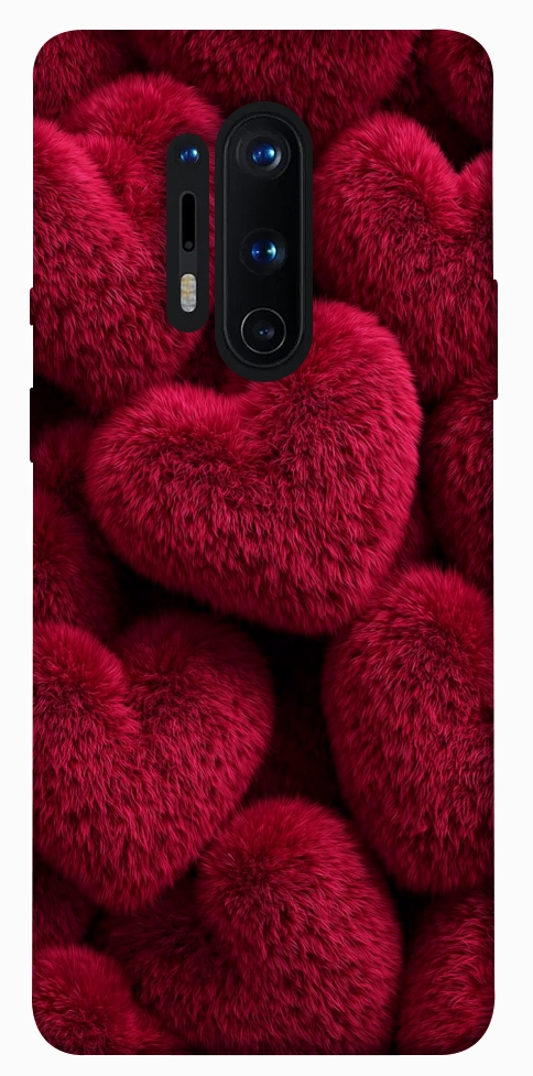 Чехол Fluffy hearts для OnePlus 8 Pro