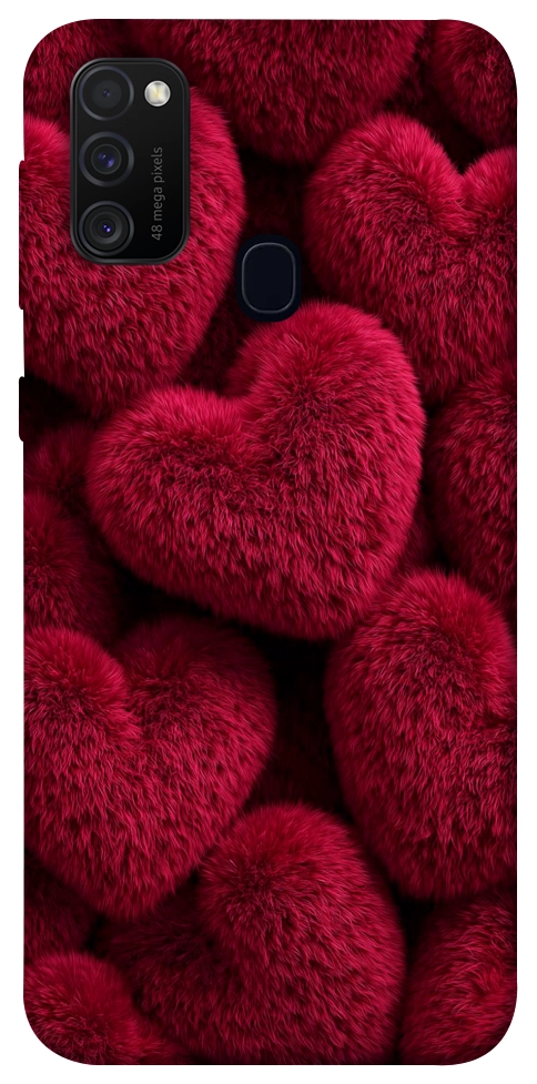 Чехол Fluffy hearts для Galaxy M30s
