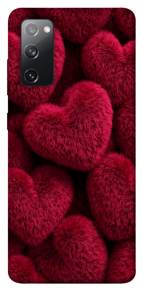 Чехол Fluffy hearts для Galaxy S20 FE