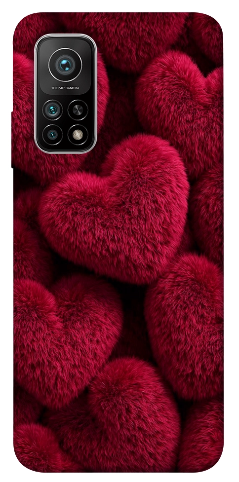 Чехол Fluffy hearts для Xiaomi Mi 10T