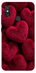 Чехол Fluffy hearts для Xiaomi Mi 8