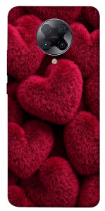 Чохол Fluffy hearts для Xiaomi Redmi K30 Pro