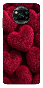 Чохол Fluffy hearts для Xiaomi Poco X3 NFC
