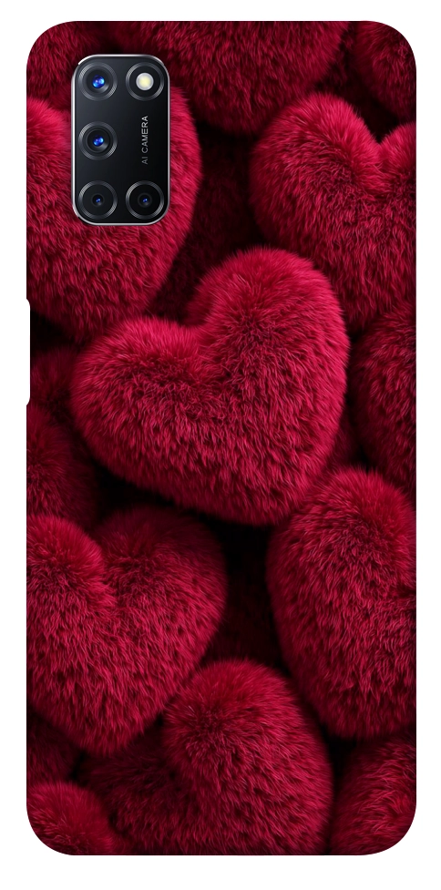 Чехол Fluffy hearts для Oppo A92