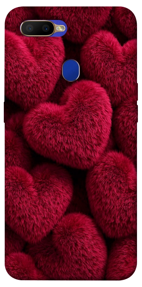 Чехол Fluffy hearts для Oppo A5s