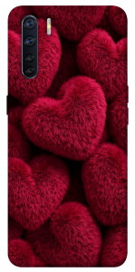 Чохол Fluffy hearts для Oppo A91