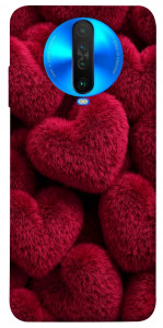 Чехол Fluffy hearts для Xiaomi Poco X2