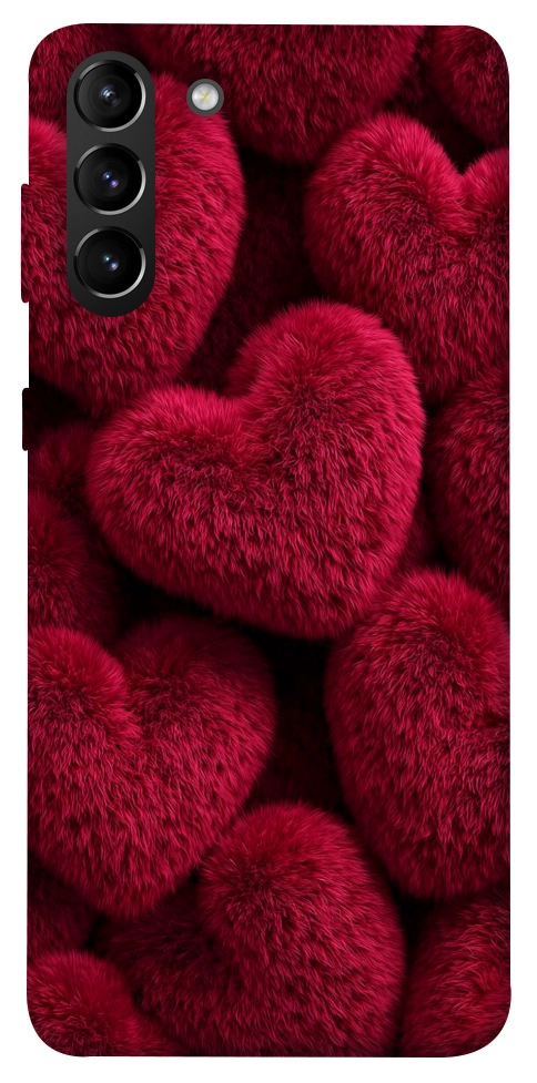 Чехол Fluffy hearts для Galaxy S21+
