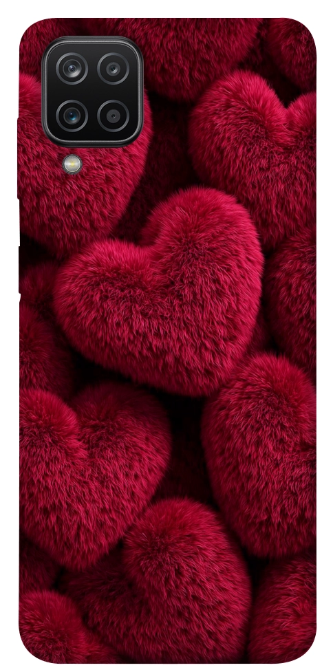 Чохол Fluffy hearts для Galaxy A12