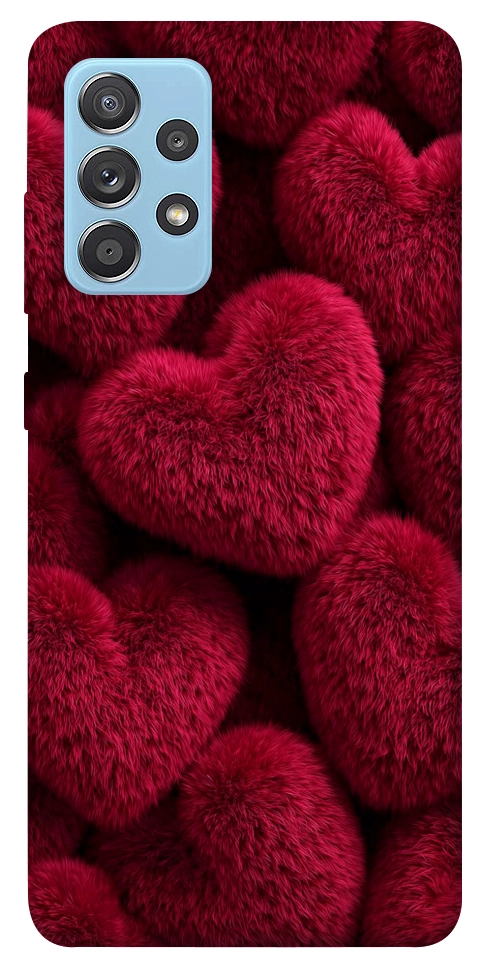 Чохол Fluffy hearts для Galaxy A52