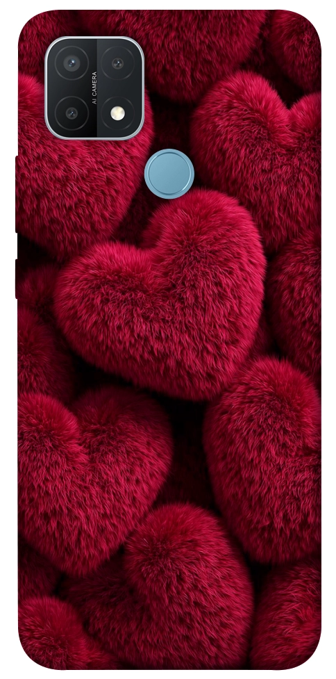 Чехол Fluffy hearts для Oppo A15