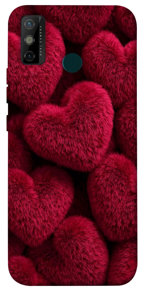 Чехол Fluffy hearts для TECNO Spark 6 Go