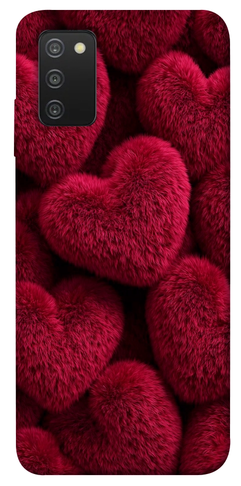 Чохол Fluffy hearts для Galaxy A03s