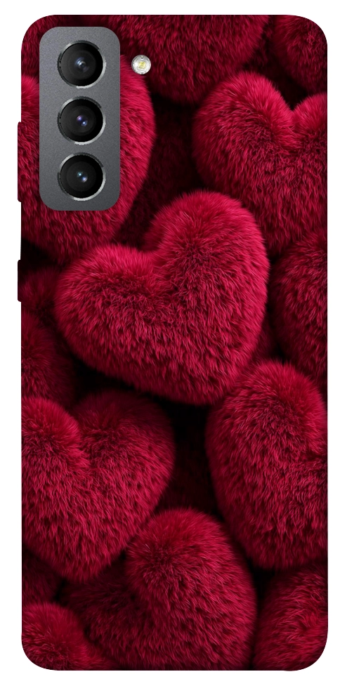 Чехол Fluffy hearts для Galaxy S21 FE